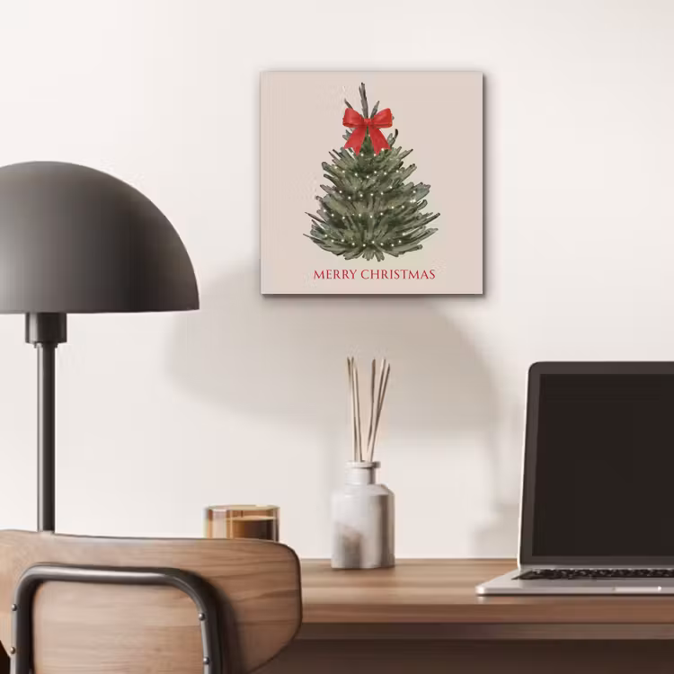 Aluminium schilderij - Tekst - Kerst - Kerstboom — 6
