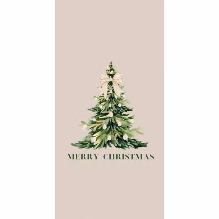 Behang - Kerst - Kerstboom - Tekst — 2