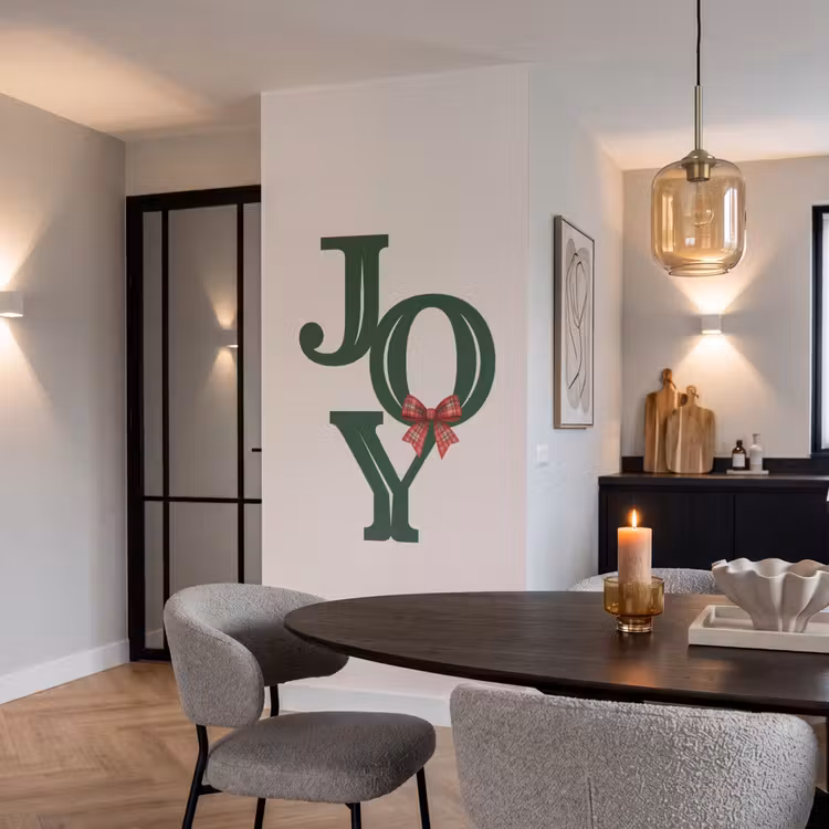 Behang - Tekst - Kerst - Groen — 5