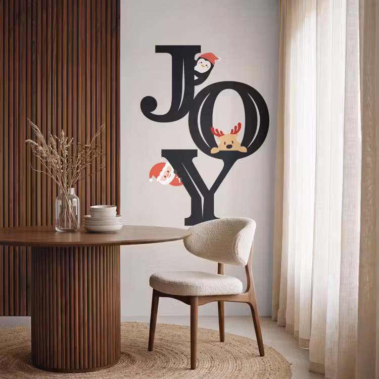 Behang - Joy - Animatie - Zwart - Kerst — 4