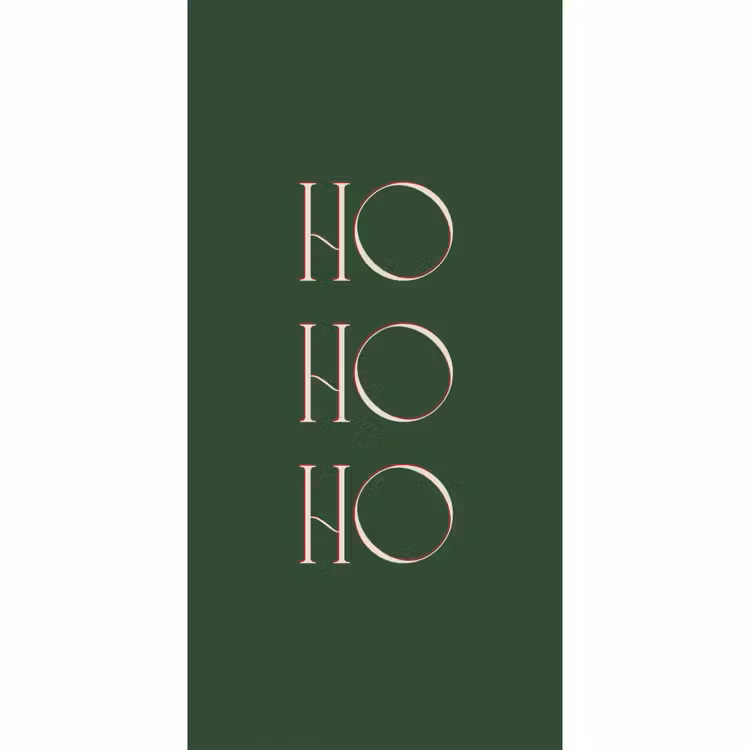 Behang - Tekst - Kerst - Modern - Groen — 2