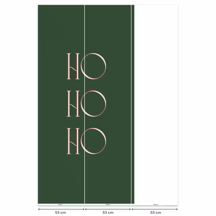 Behang - Tekst - Kerst - Modern - Groen — 6