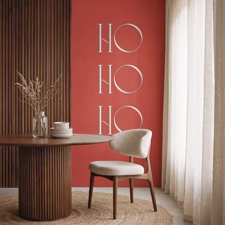 Behang - Tekst - Kerst - Modern - Rood — 4