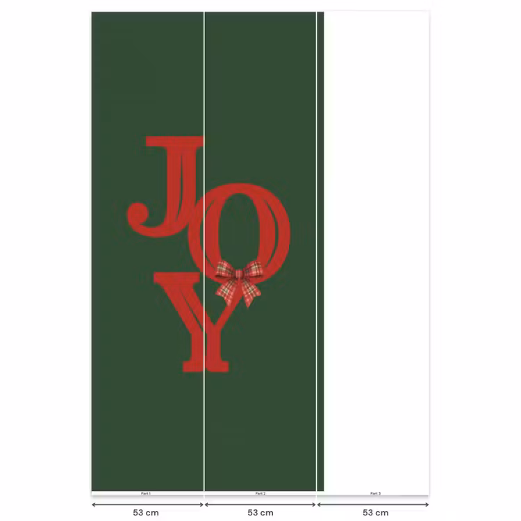 Behang - Tekst - Kerst - Rood — 6