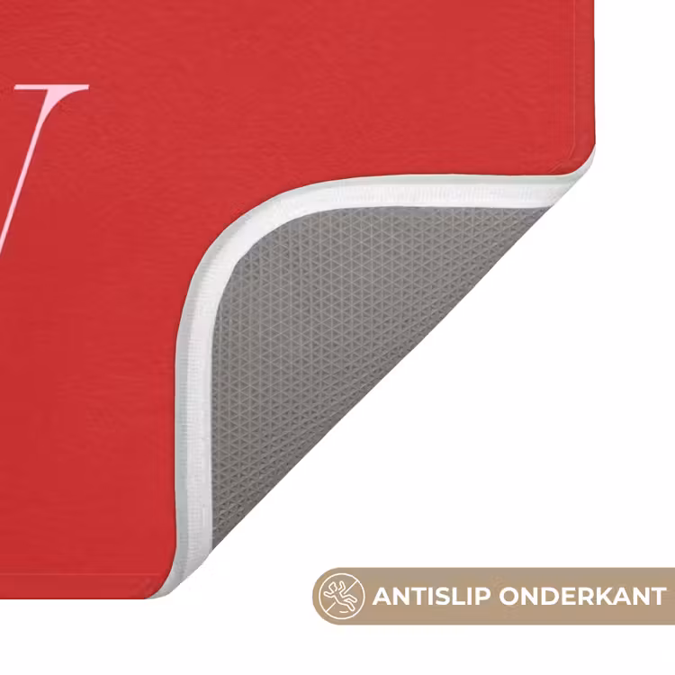 Badmat - Kerst - Roze - Rood - Tekst — 3