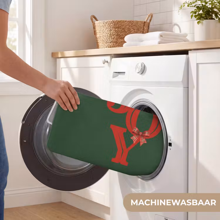Badmat - Tekst - Kerst - Rood — 7
