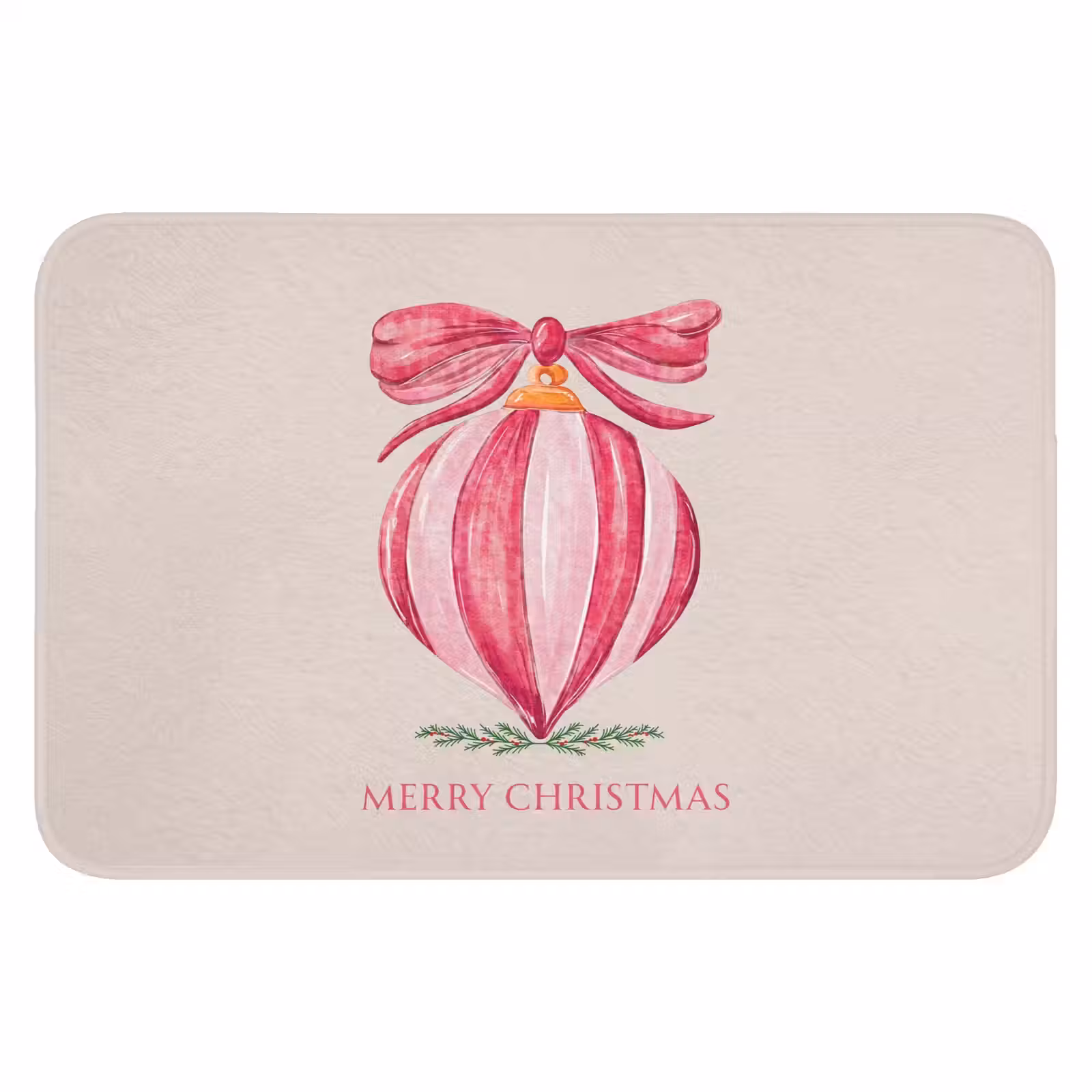 Badmat - Kerst - Kerstbal - Tekst — 1
