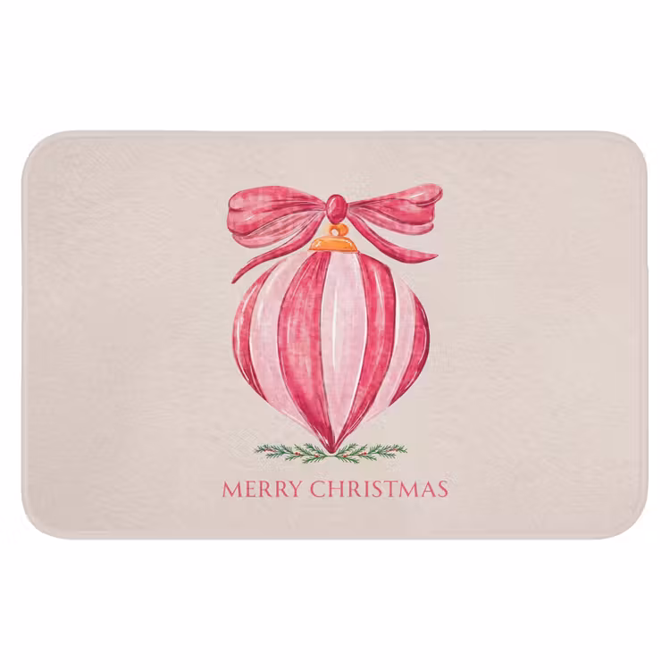 Badmat - Kerst - Kerstbal - Tekst — 1