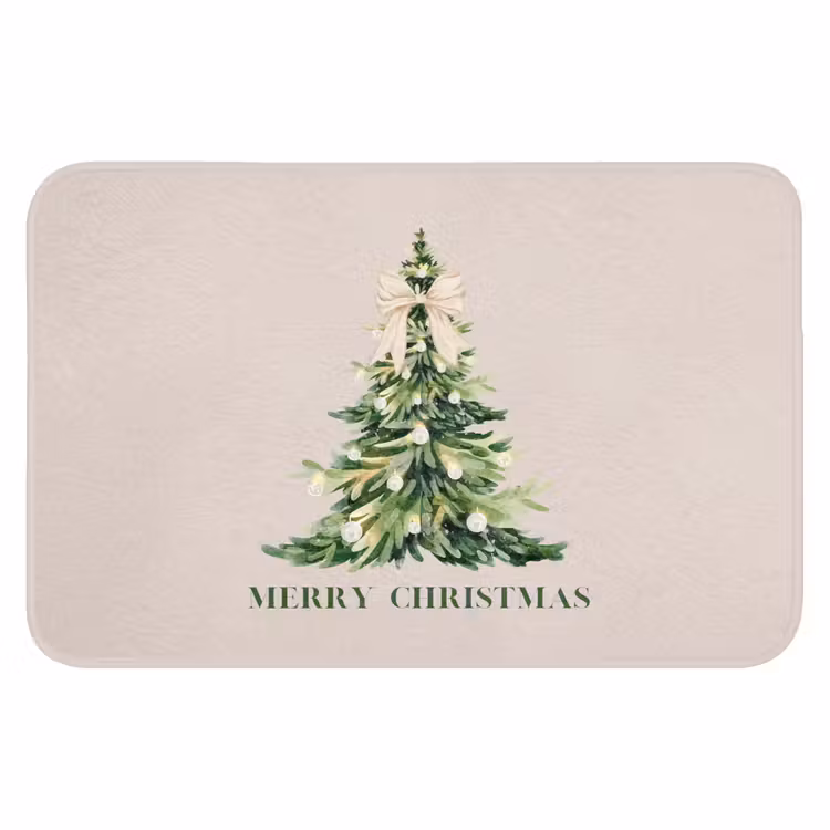 Badmat - Kerst - Kerstboom - Tekst — 1