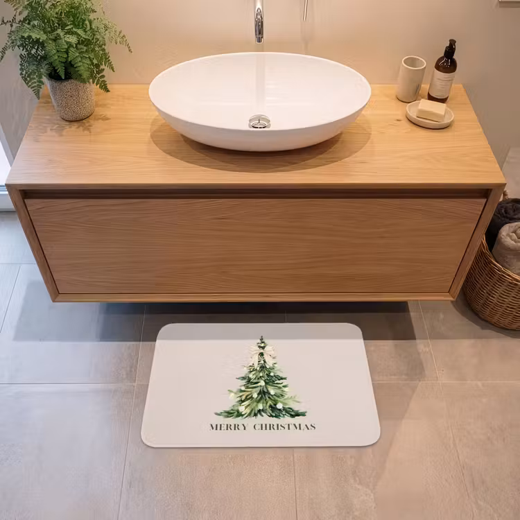 Badmat - Kerst - Kerstboom - Tekst — 2