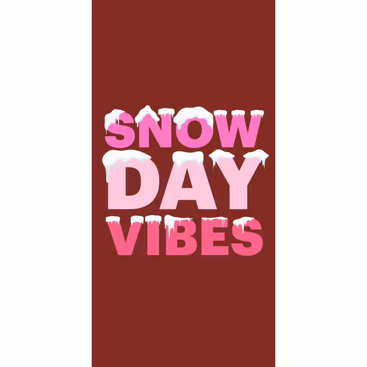 Behang - Kerst - Tekst - Sneeuw - Rood - Roze — 2