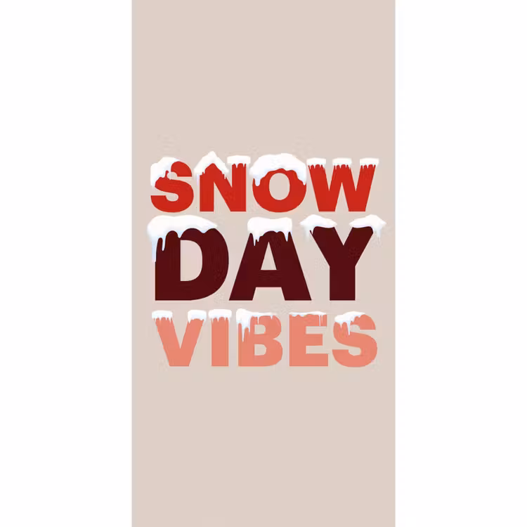 Behang - Sneeuw - Kerst - Tekst - Rood — 2