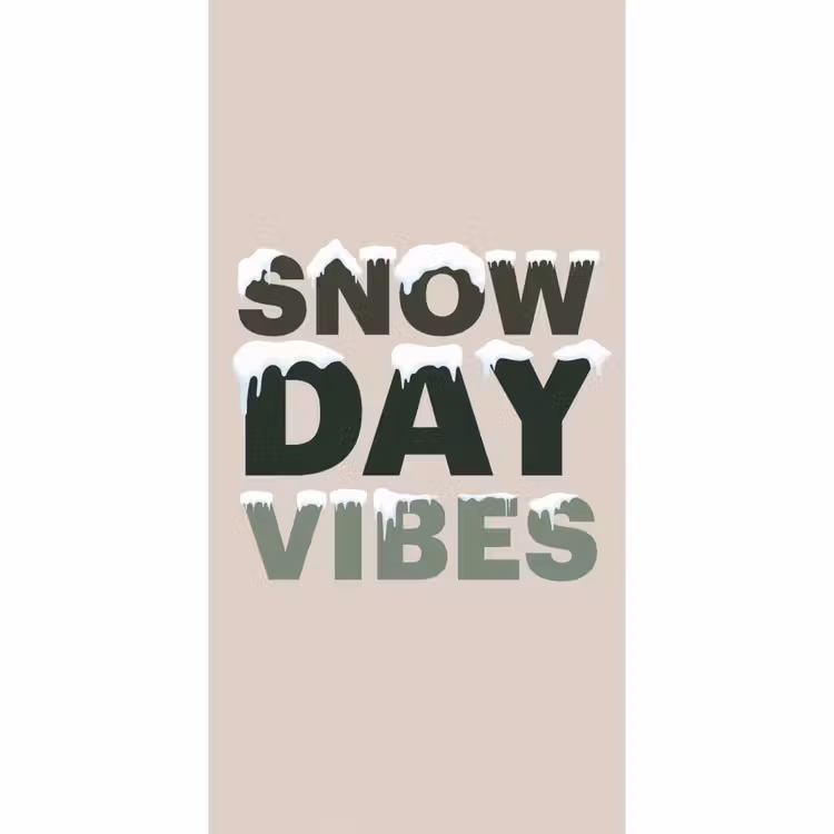 Behang - Sneeuw - Tekst - Kerst - Beige — 2