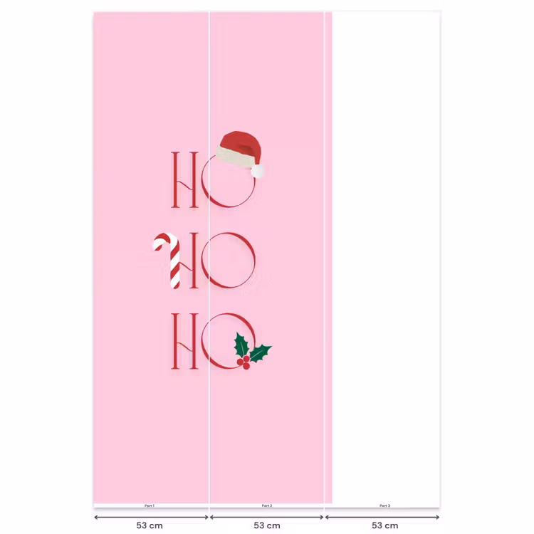 Behang - Kerst - Tekst - Roze - Illustratie — 6