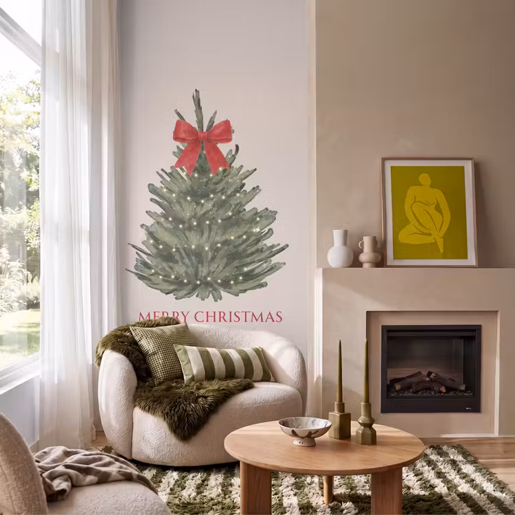 Behang - Tekst - Kerst - Kerstboom — 1