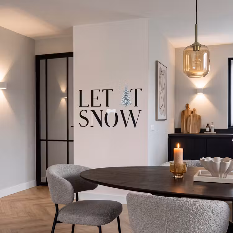 Behang - Tekst - Kerst - Sneeuw — 5