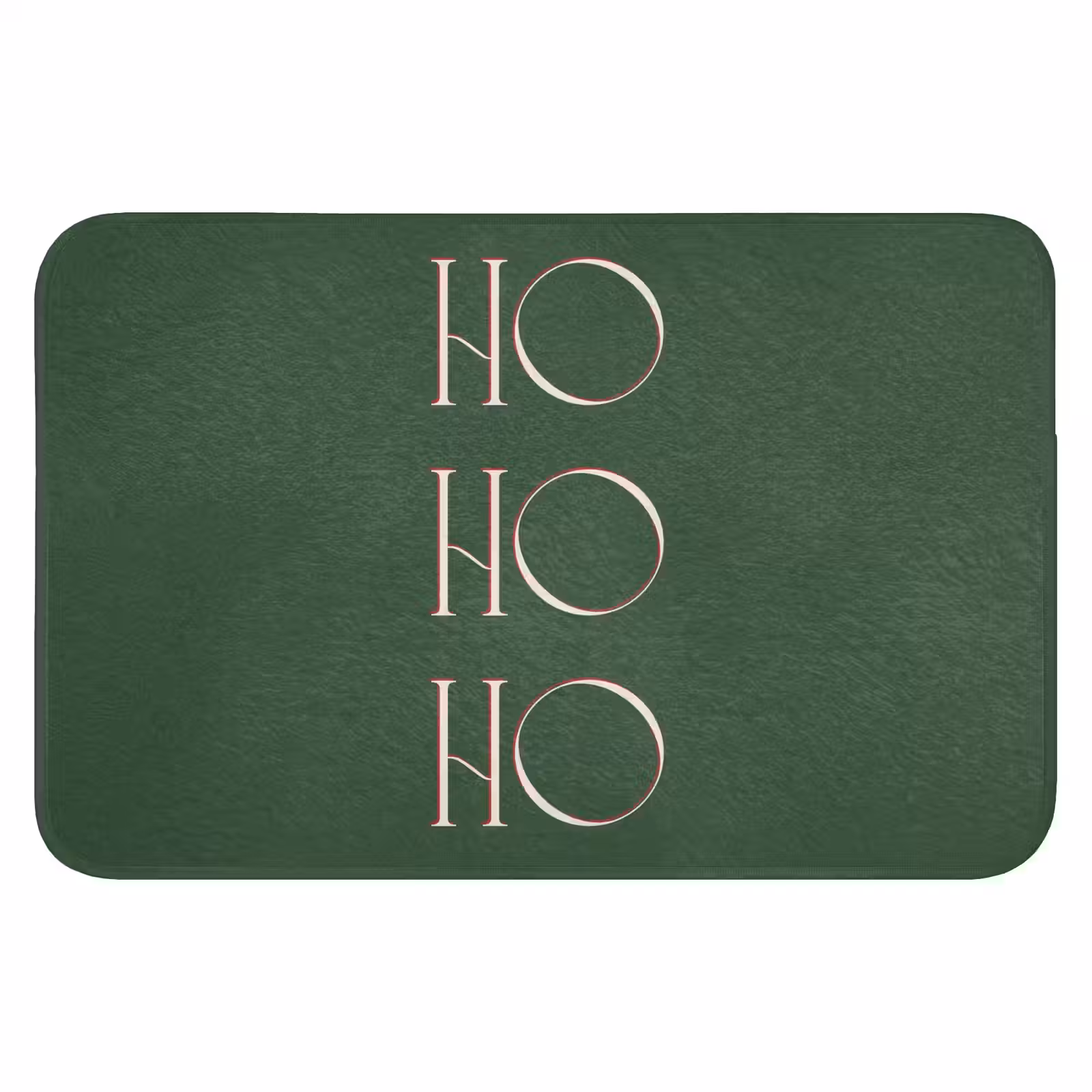 Badmat - Tekst - Kerst - Modern - Groen — 1