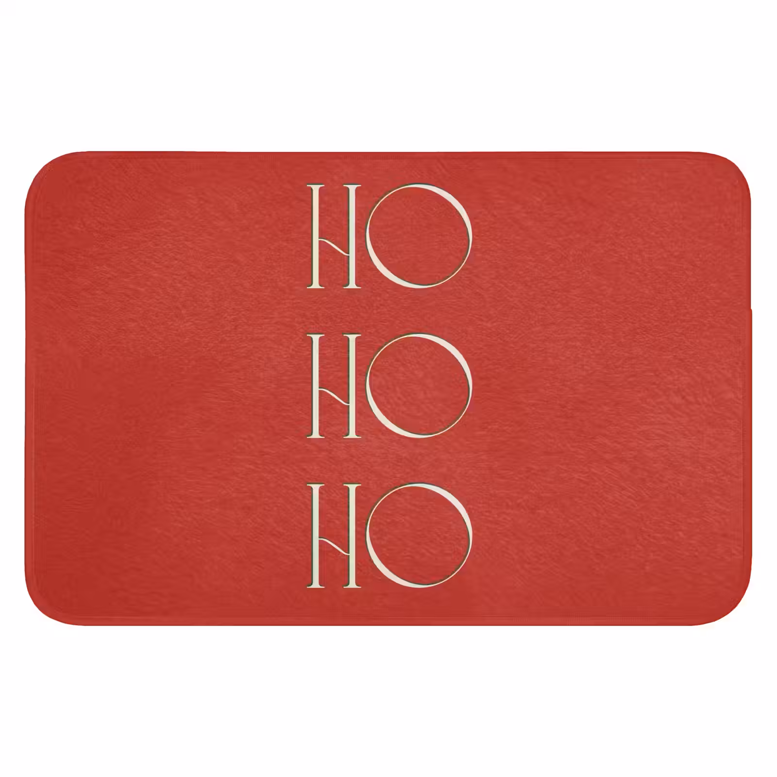 Badmat - Tekst - Kerst - Modern - Rood — 1