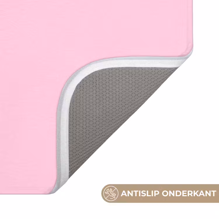 Badmat - Kerst - Snoep - Tekst - Bruin - Roze — 3
