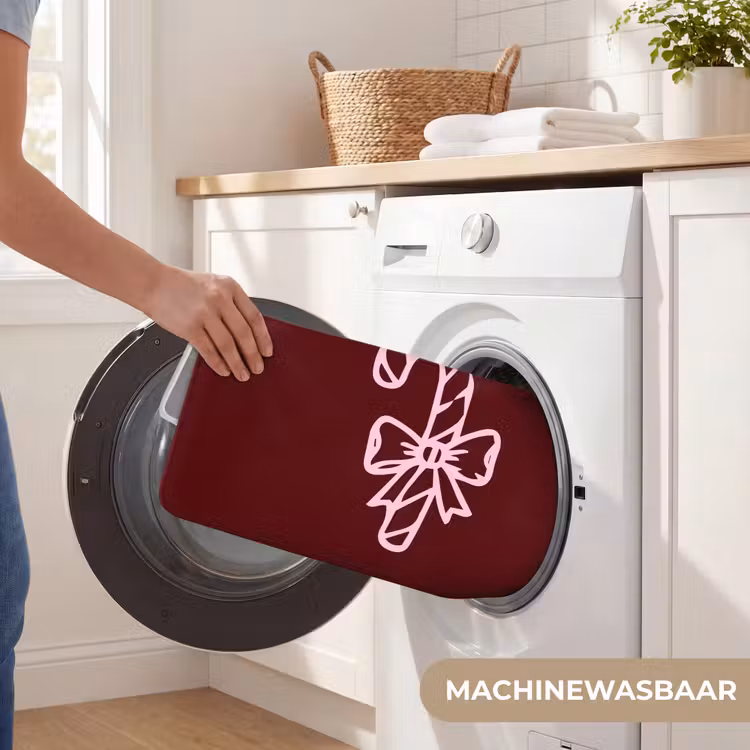 Badmat - Kerst - Snoep - Tekst - Roze — 7