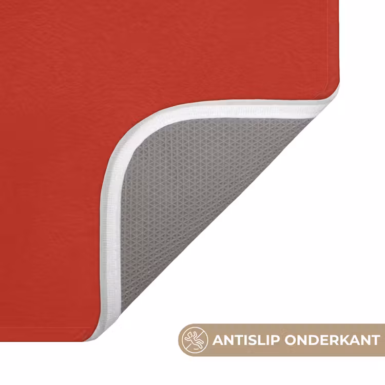 Badmat - Tekst - Kerst - Modern - Rood — 3