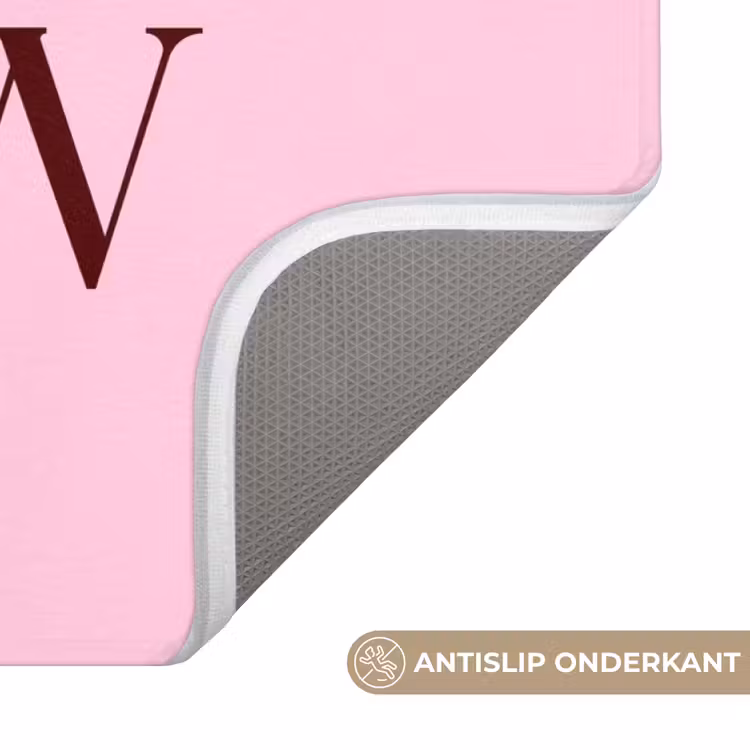 Badmat - Kerst - Tekst - Sneeuw - Roze — 3