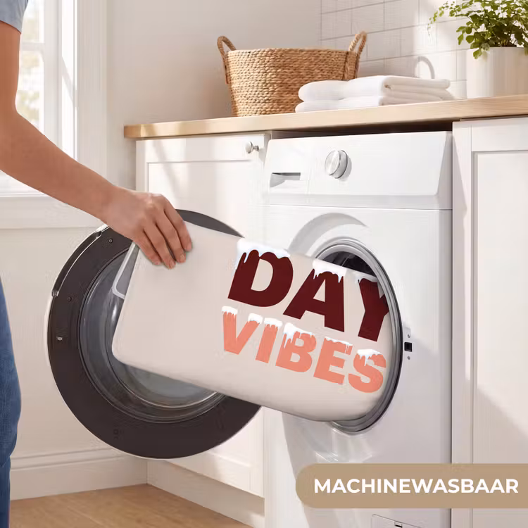 Badmat - Sneeuw - Kerst - Tekst - Rood — 7