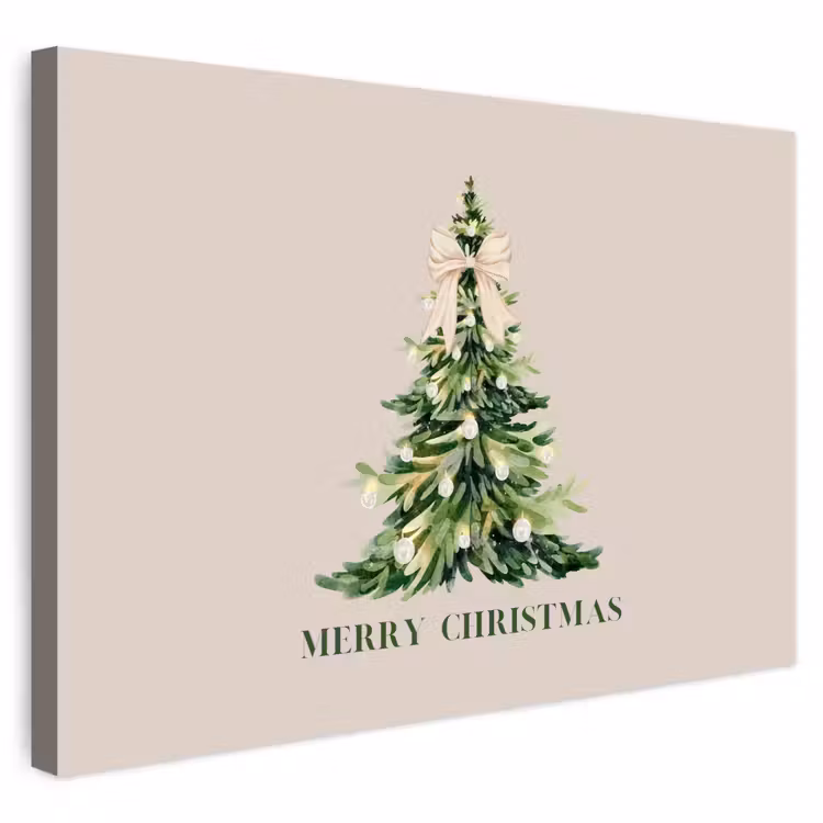Buiten canvas - Kerst - Kerstboom - Tekst — 1