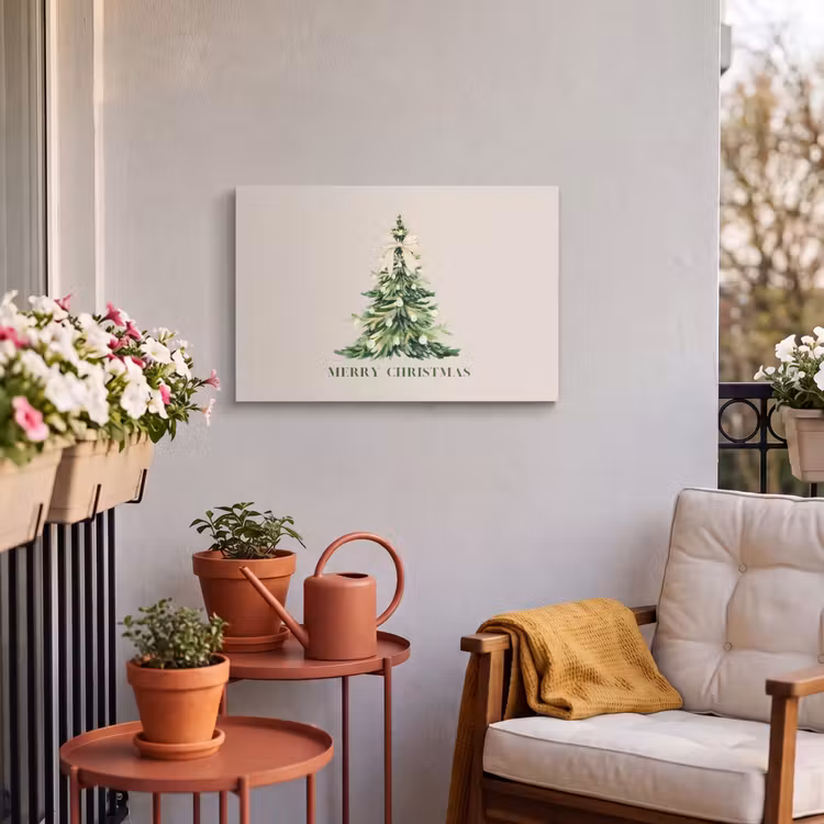 Buiten canvas - Kerst - Kerstboom - Tekst — 3