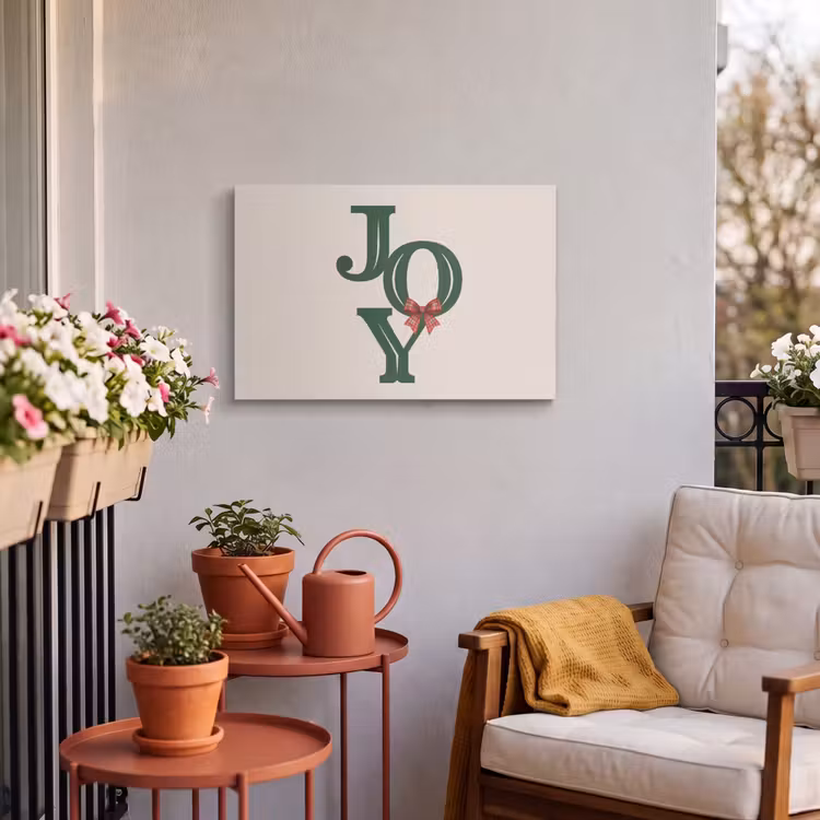 Buiten canvas - Tekst - Kerst - Groen — 3