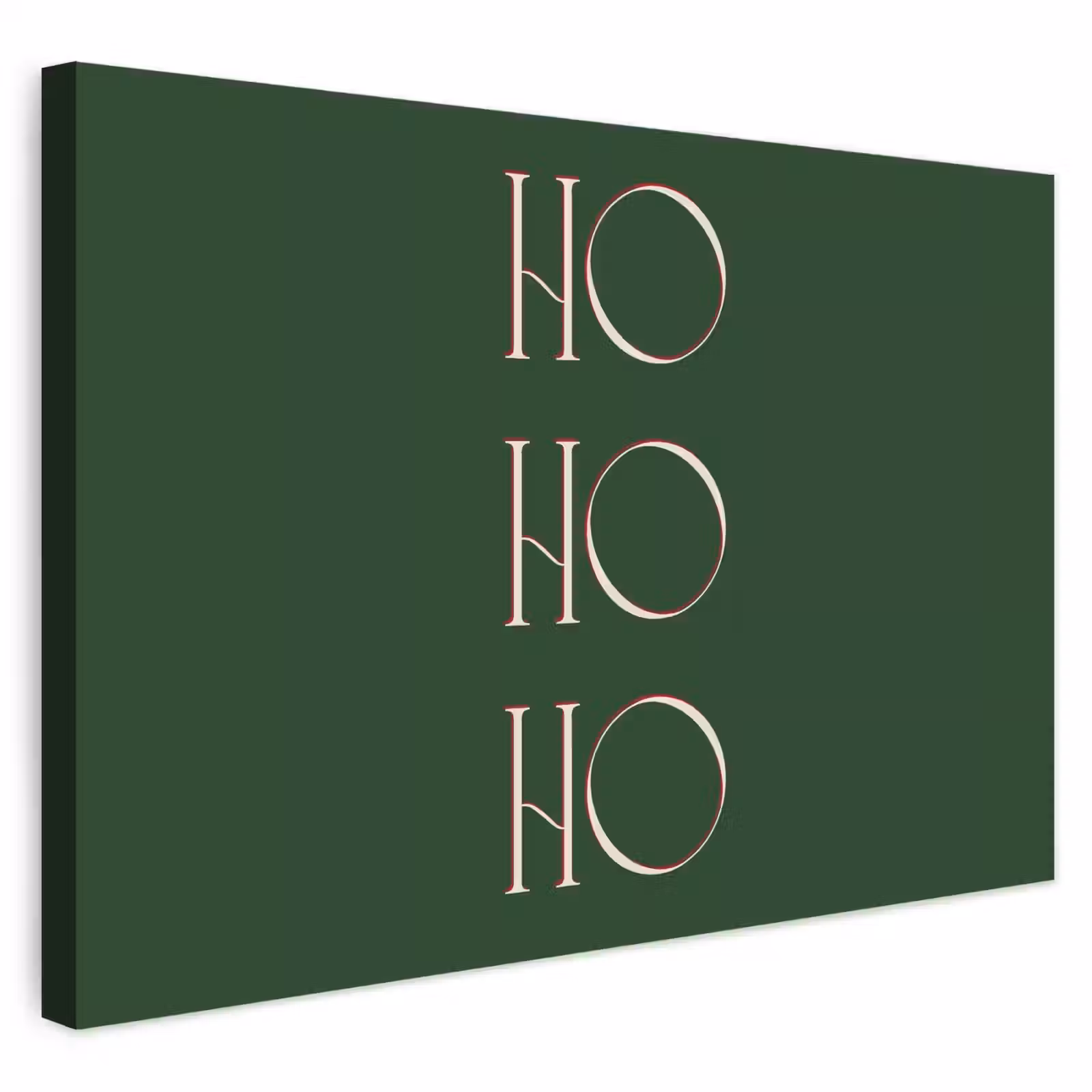 Buiten canvas - Tekst - Kerst - Modern - Groen — 1