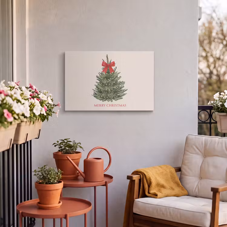 Buiten canvas - Tekst - Kerst - Kerstboom — 3