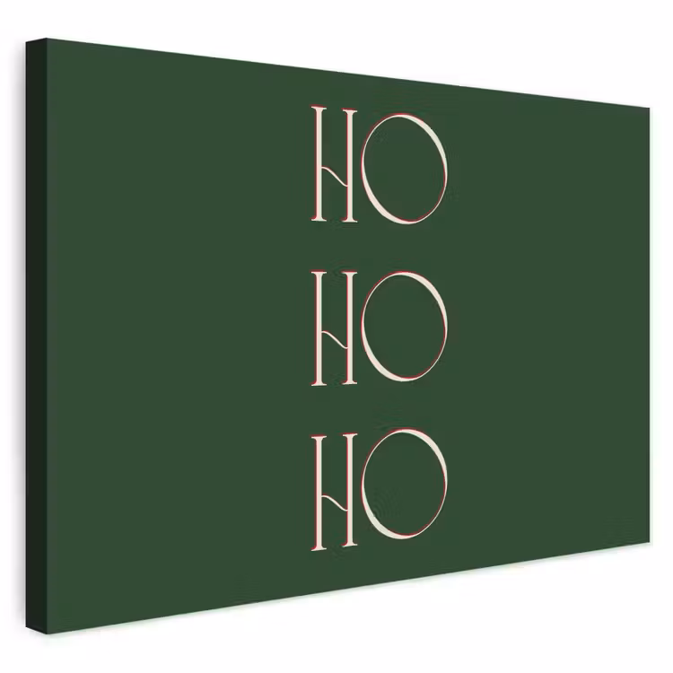 Buiten canvas - Tekst - Kerst - Modern - Groen — 1