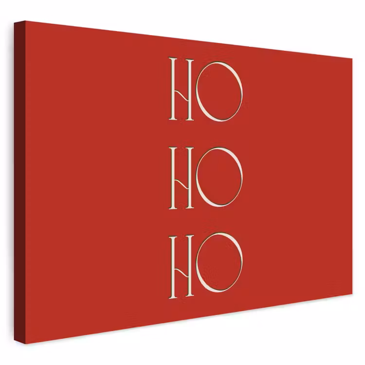 Buiten canvas - Tekst - Kerst - Modern - Rood — 1