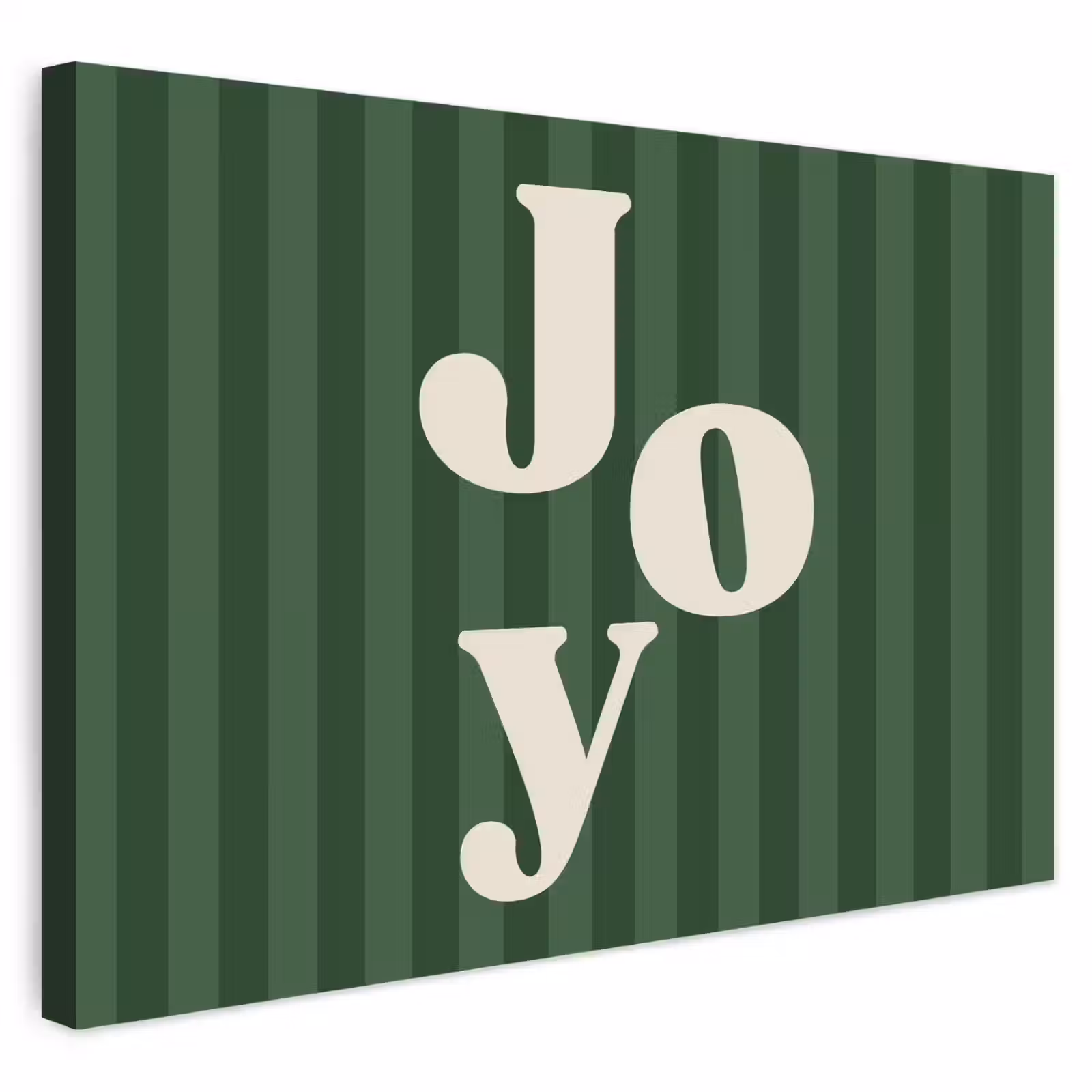Buiten canvas - Joy - Kerst - Tekst - Groen — 1