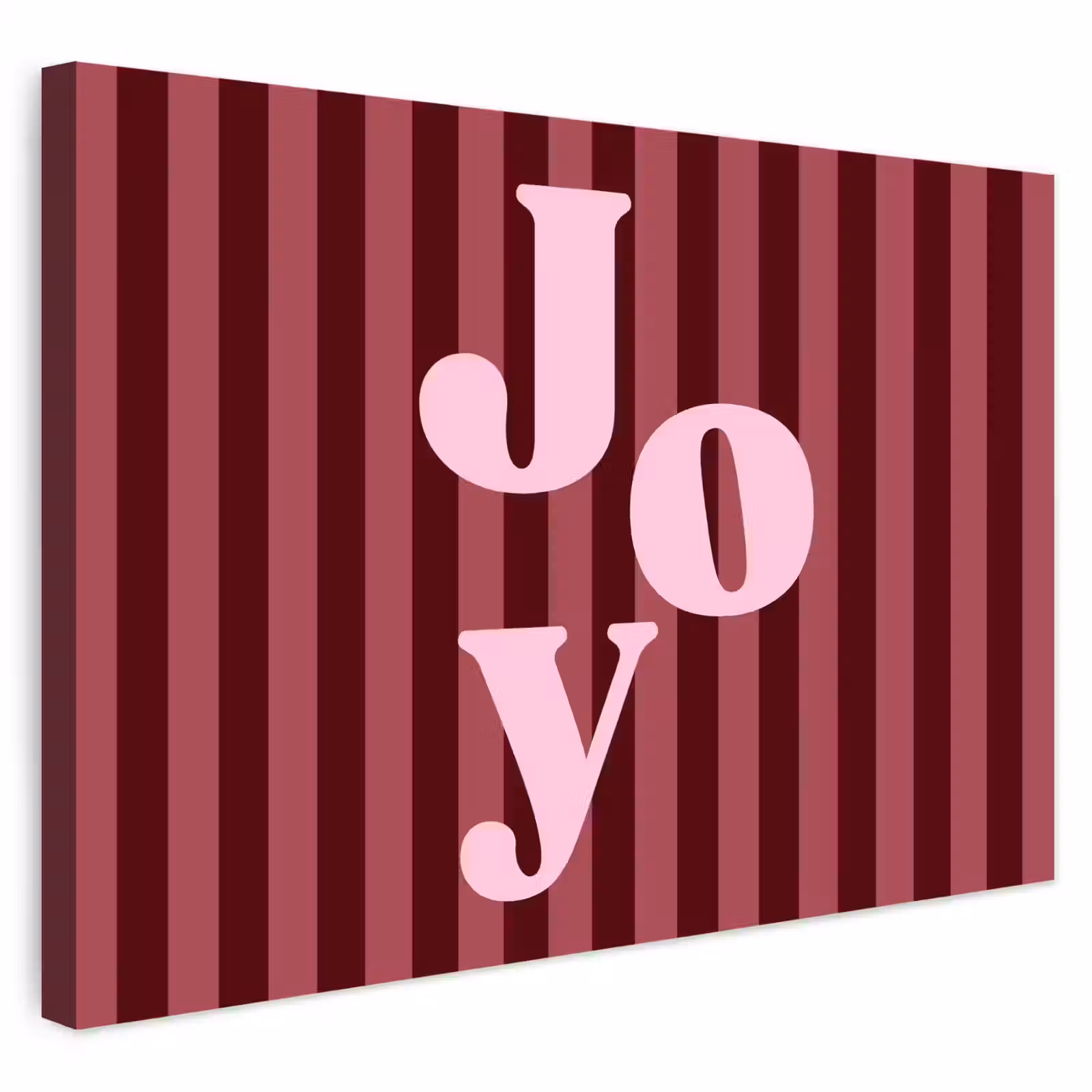 Buiten canvas - Joy - Kerst - Tekst - Roze — 1