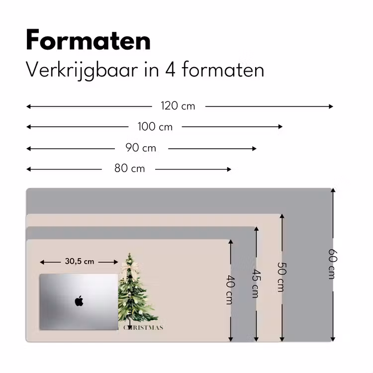 Bureau onderlegger - Kerst - Kerstboom - Tekst — 8