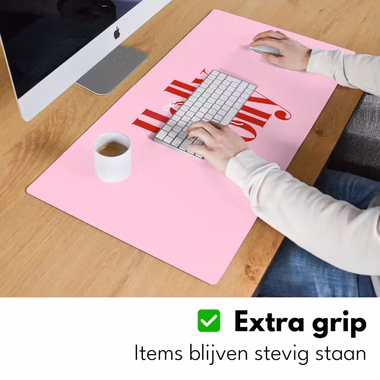 Bureau onderlegger - Kerst - Tekst - Rood - Roze — 6