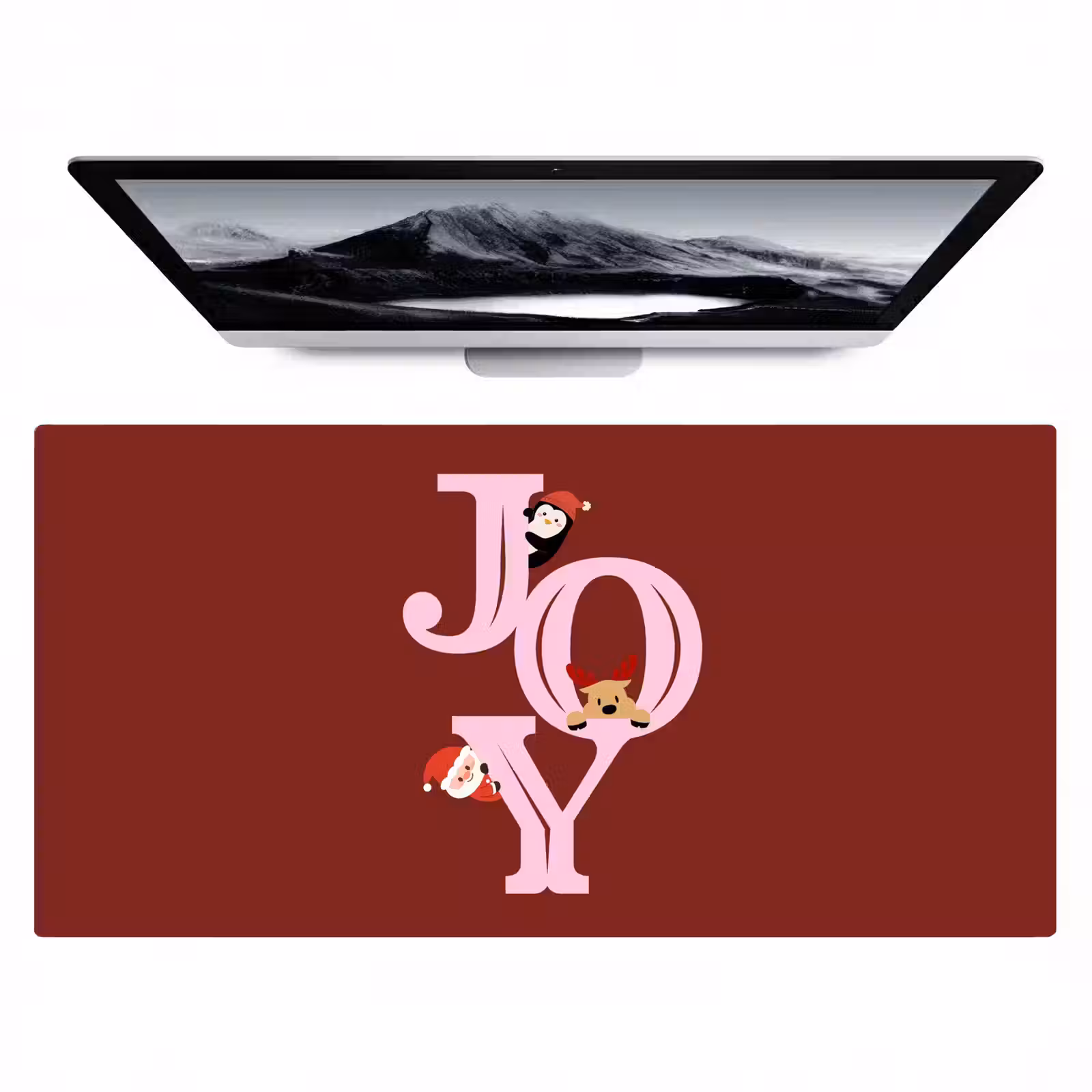 Bureau onderlegger - Joy - Kerst - Animatie - Rood - Roze — 1