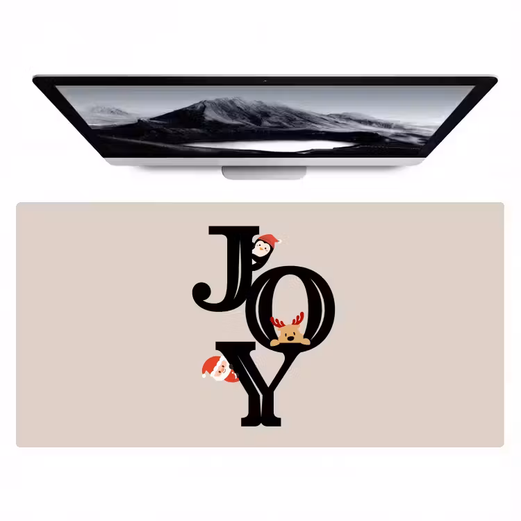 Bureau onderlegger - Joy - Animatie - Zwart - Kerst — 1