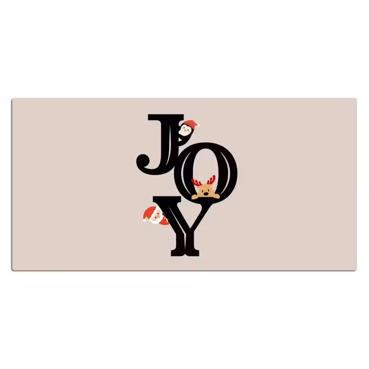 Bureau onderlegger - Joy - Animatie - Zwart - Kerst — 2