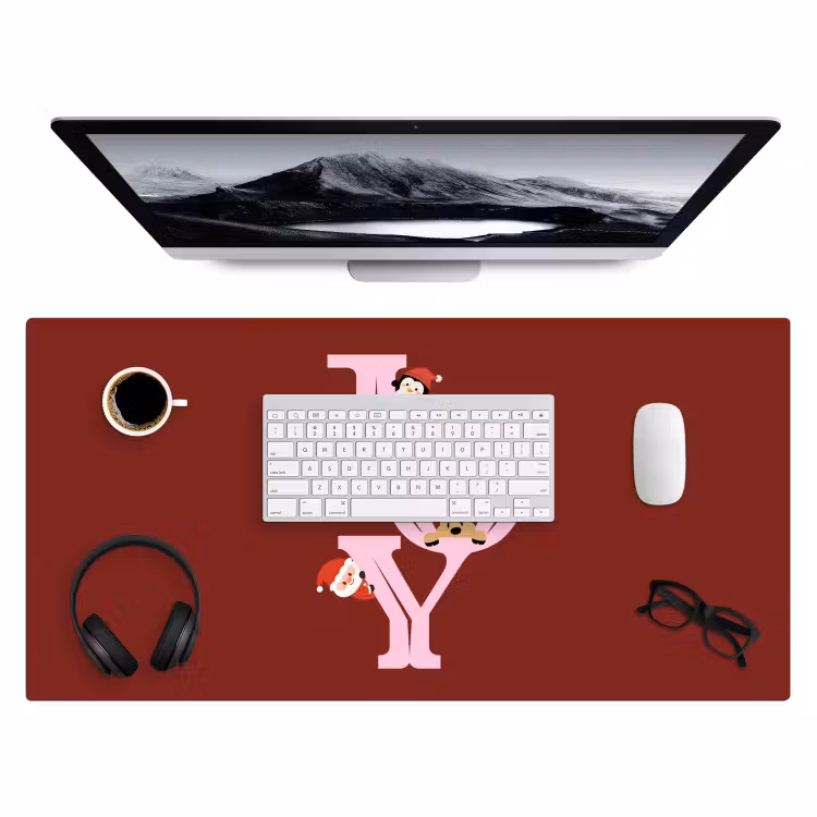 Bureau onderlegger - Joy - Kerst - Animatie - Rood - Roze — 4