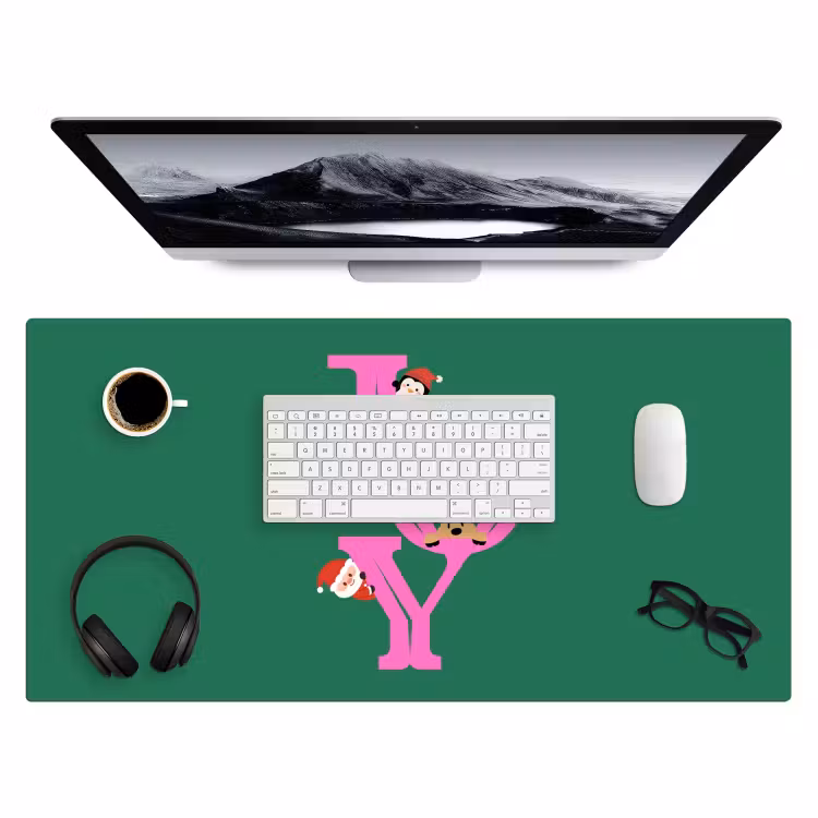 Bureau onderlegger - Joy - Kerst - Animatie - Roze - Groen — 4