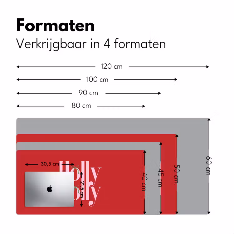 Bureau onderlegger - Kerst - Roze - Rood - Tekst — 8