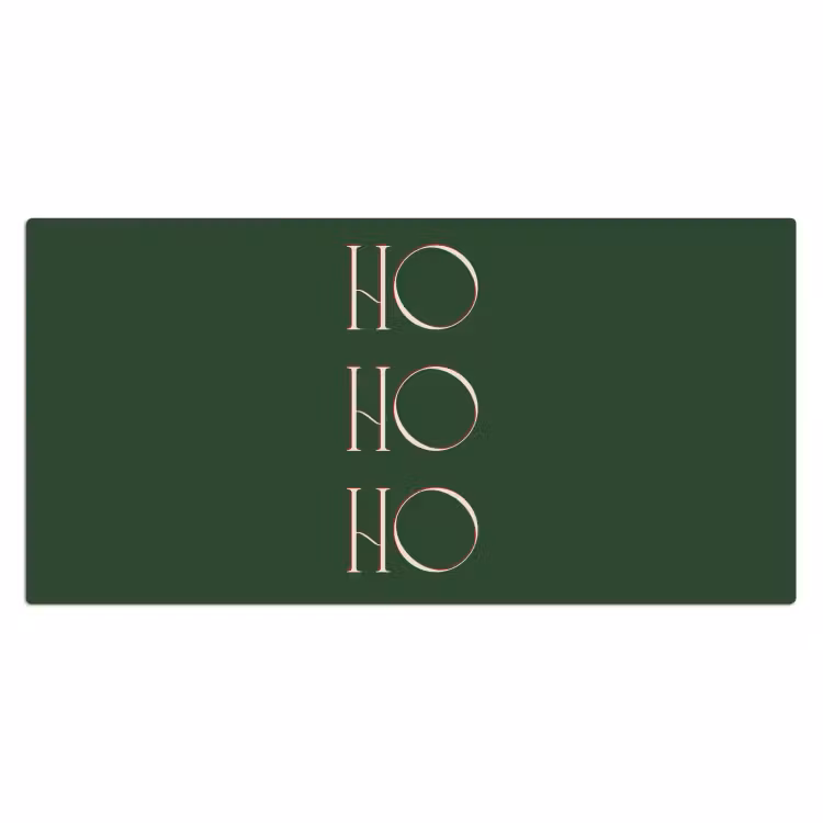 Bureau onderlegger - Tekst - Kerst - Modern - Groen — 2