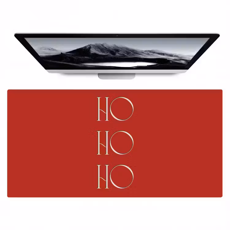 Bureau onderlegger - Tekst - Kerst - Modern - Rood — 1