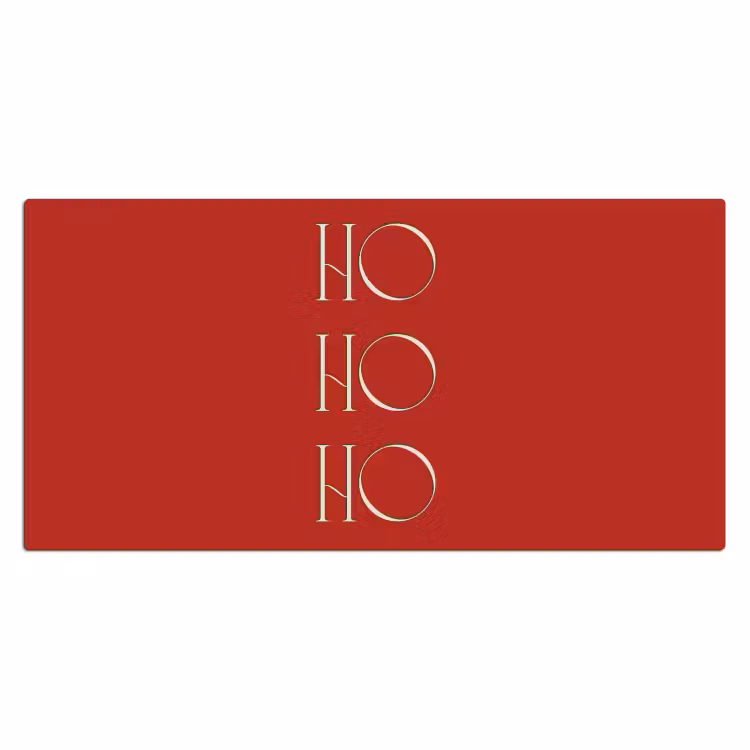 Bureau onderlegger - Tekst - Kerst - Modern - Rood — 2