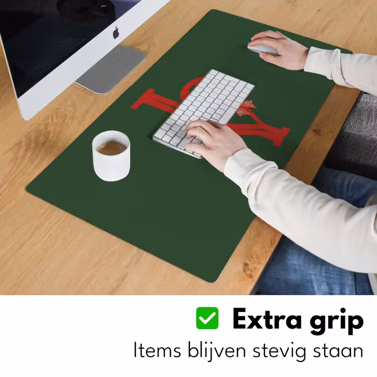 Bureau onderlegger - Tekst - Kerst - Rood — 6