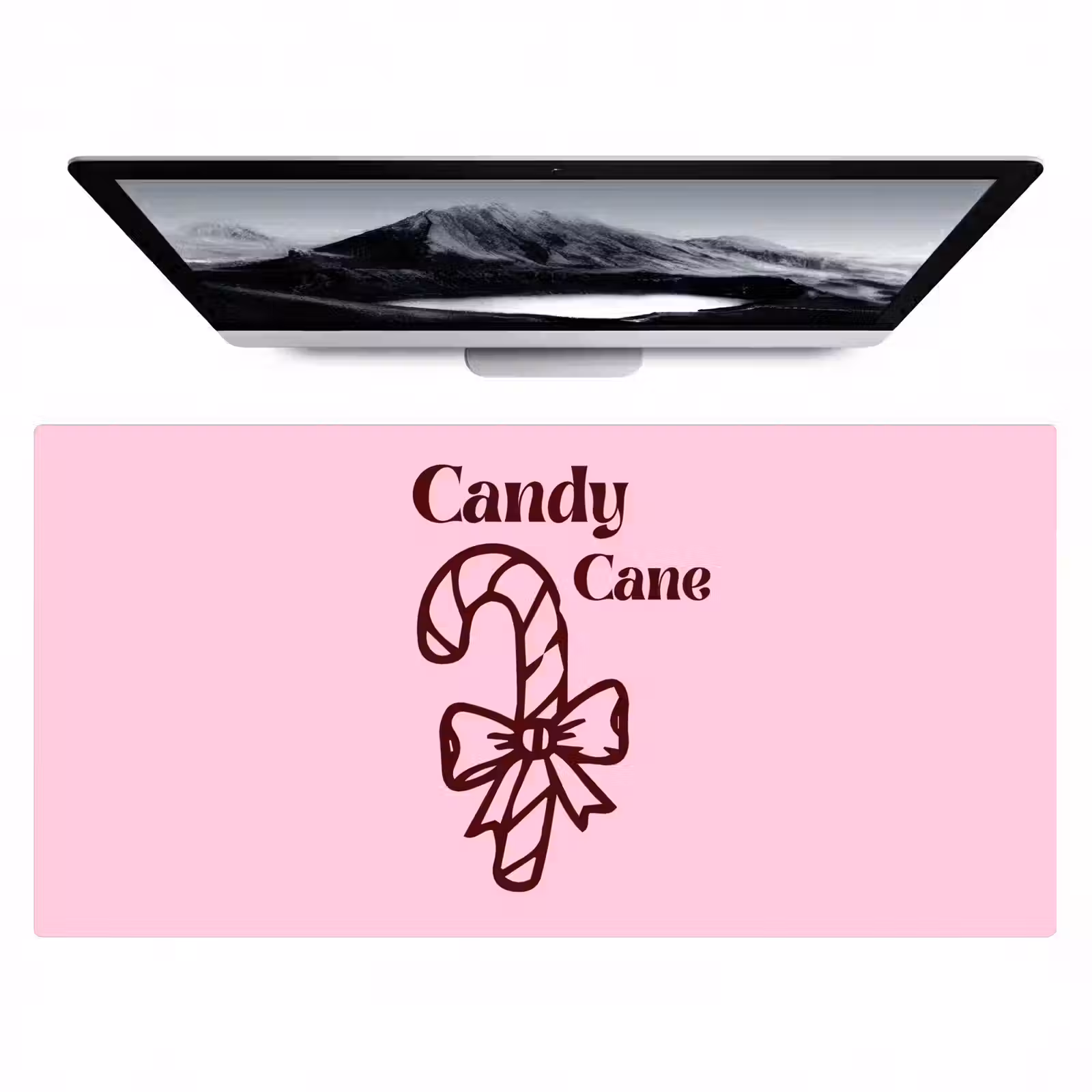 Bureau onderlegger - Kerst - Snoep - Tekst - Bruin - Roze — 1