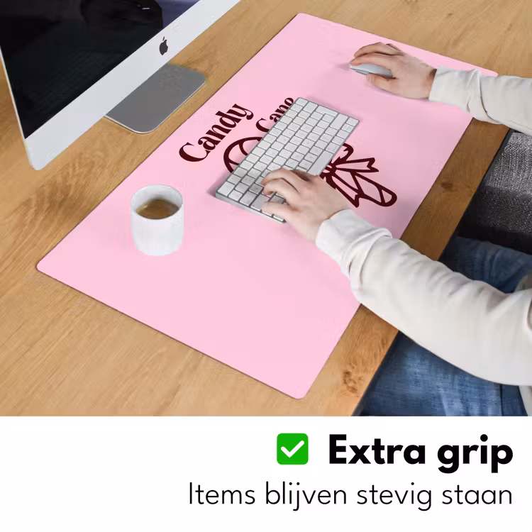 Bureau onderlegger - Kerst - Snoep - Tekst - Bruin - Roze — 6
